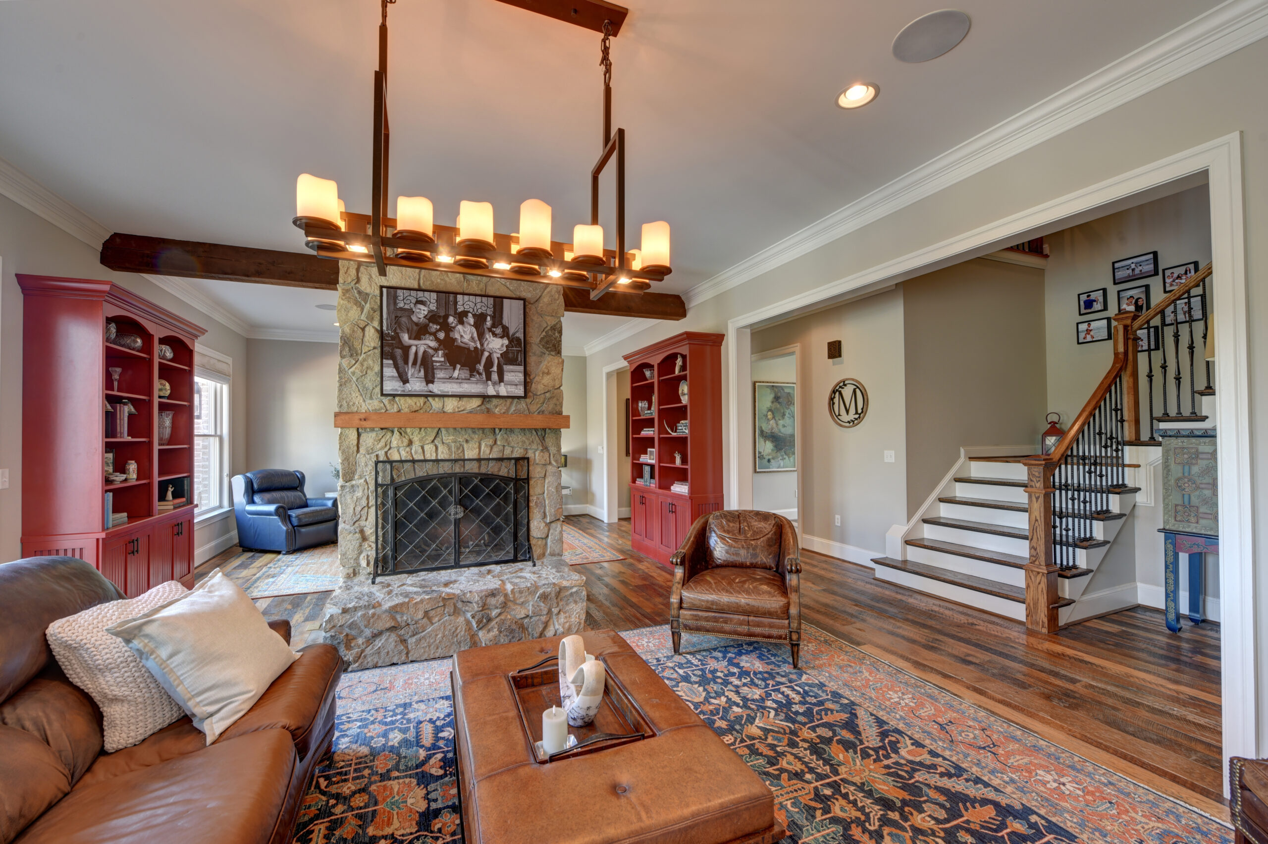Living Room and Fireplace 01
